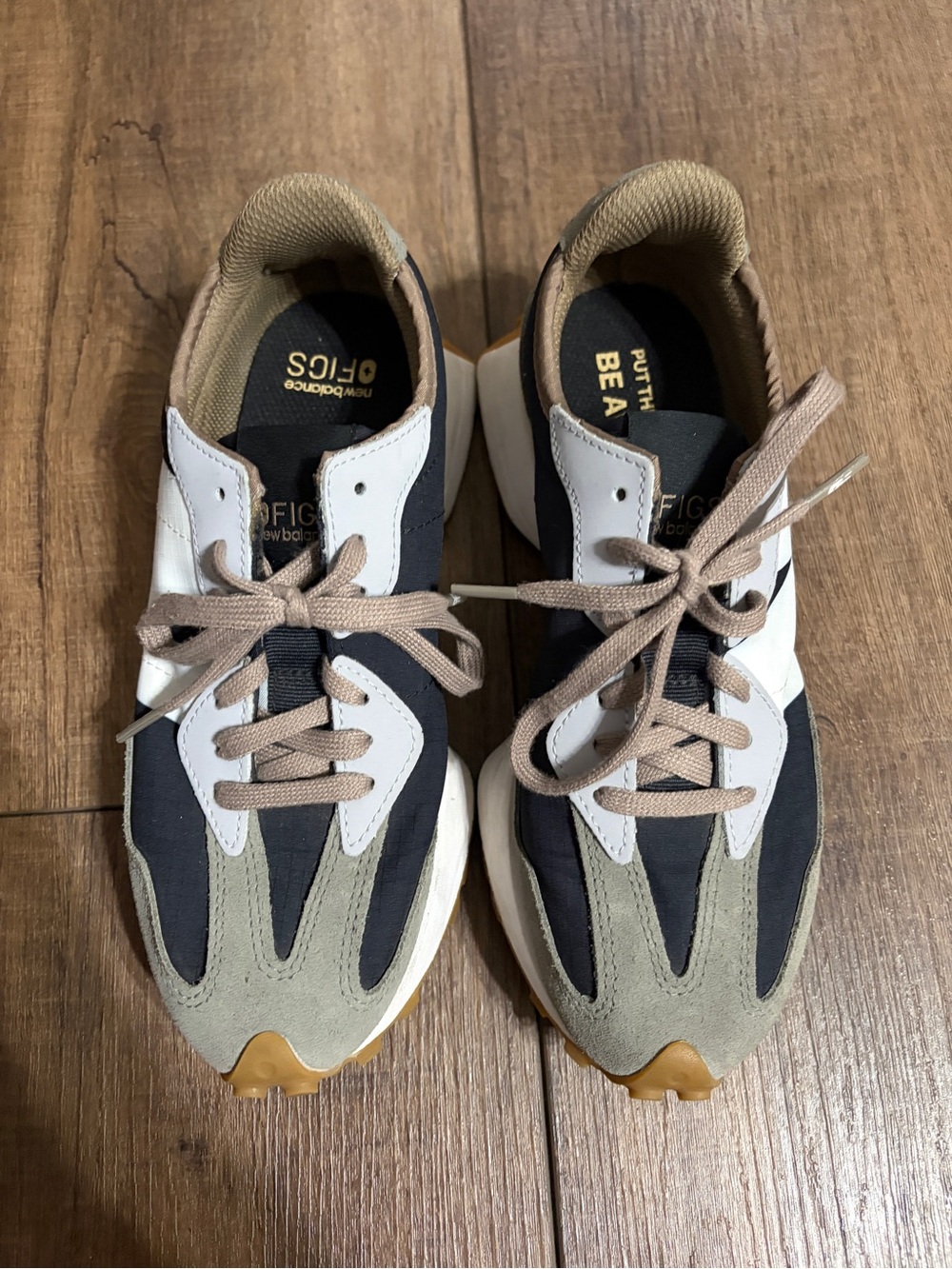 FIGS x New Balance 327 Black / Grey Scrub Sneakers